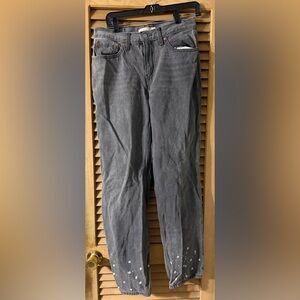 Levi’s Jeans Low Pro Straight Gray Paint Splatter 28